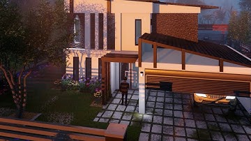 Lumion 8 architectural visualization of bungalow | lumion cinematic animation
