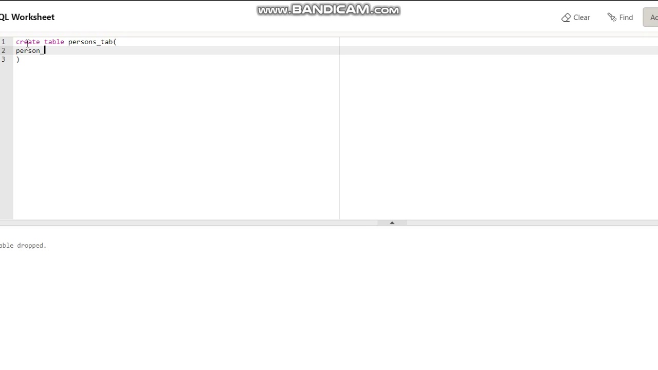 Create Database Table using Oracle Sql Statement - YouTube