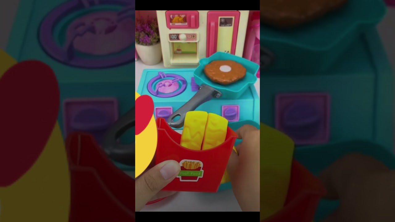Kitchen toy set hack, let's go to kitchen toys 