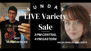 LIVE VARIETY Sale SUNDAY 3 PM CST/ 4 PM EST 12/28/25!