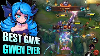 WILD RIFT BEST GAME GWEN EVER !! SUPER CARRY GWEN DEAL 40K DAMAGE KDA 18/6/9 FULL BUILD 750 AP !!!