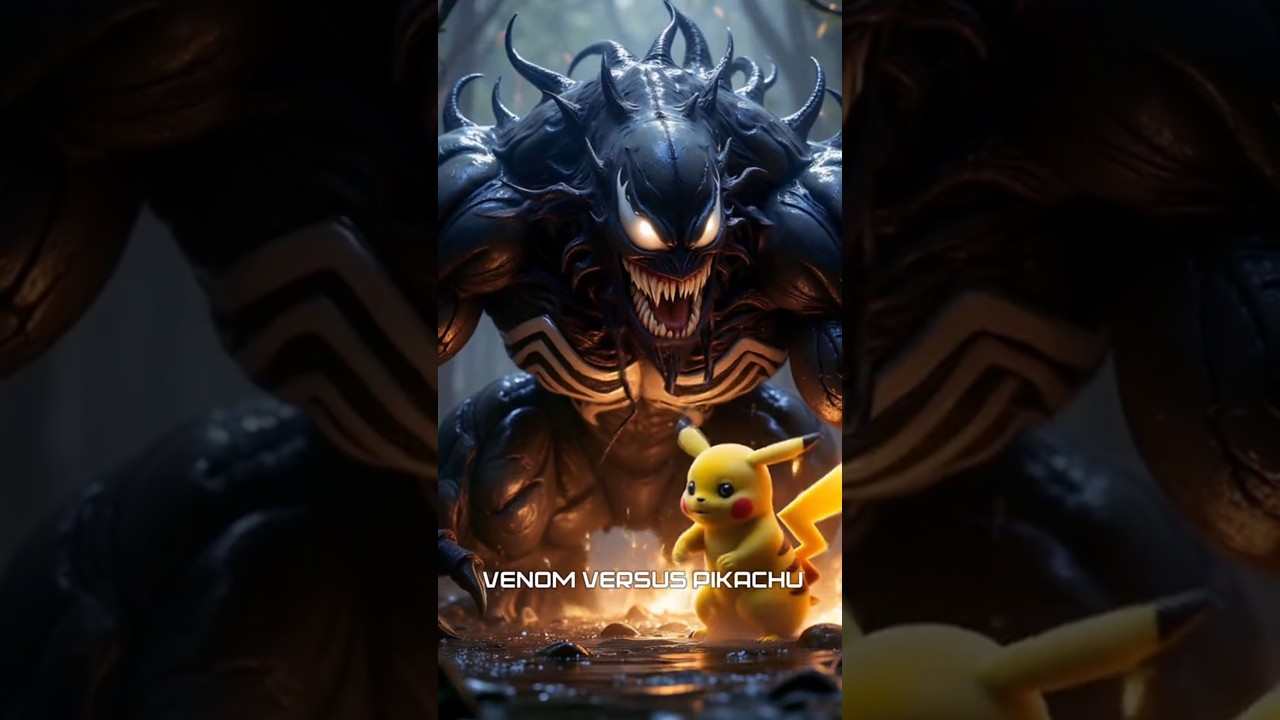 Venom X Pikachu Fusion | Venom X Pikachu Evolution | Venom Clips | Pikachu Clips 