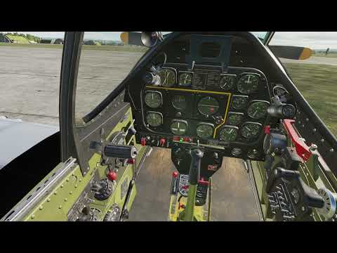 Запуск двигателя на P-51 Mustang (DCS World)