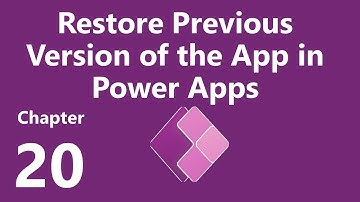 Restore Previous Version of the Canvas App in Power Apps