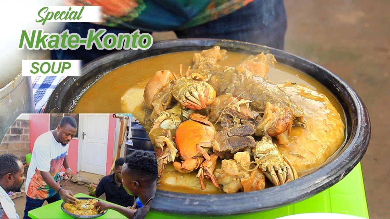 How I prepare my healthy Green Peanut butter Soup/Aka NkateNkonto Nkwan GHANA DISH (kAYS RECIPES GH)