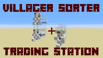 Minecraft | Villager Sorter & Trading Stand | Redstone Creation