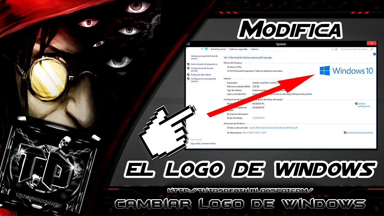 Como Cambiar el Logo del Sistema de Windows 10 - YouTube