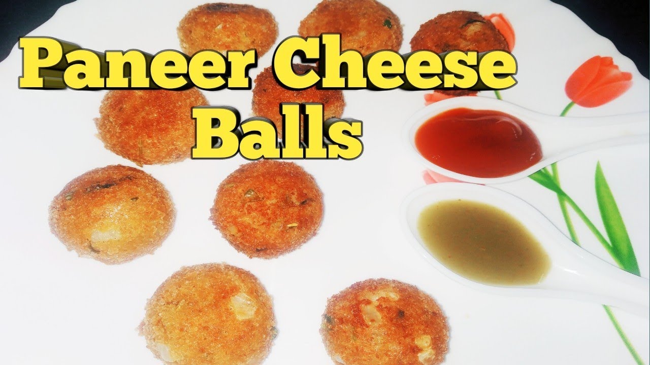 Paneer Cheese Balls/Paneer snacks /cheese filled paneer rolls YouTube