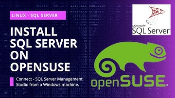 Install Microsoft SQL Server on openSUSE | Azure Data Studio | Remote Connect - Windows Sql | Linux
