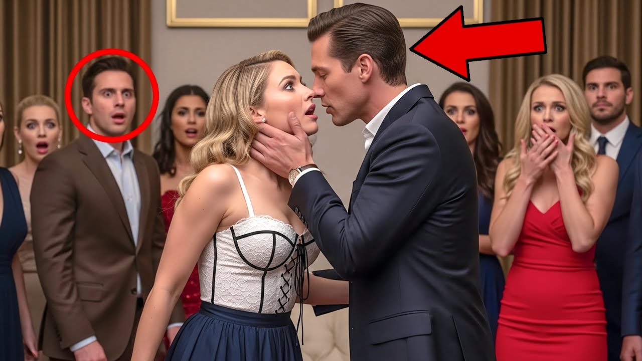 The Ex-Husband Arrived with His New Wife — Then Froze When a Billionaire Kissed His Ex-Wife