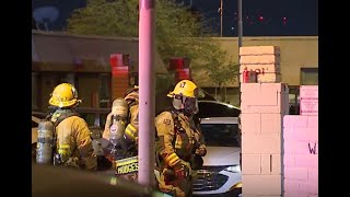 Fire near 27th Avenue and Indian School Road sends three people to hospital, including officer Fire near 27th Avenue and Indian School Road sends three people to hospital, including officer