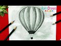 Cómo dibujar un GLOBO AEROSTÁTICO - Paso a paso
