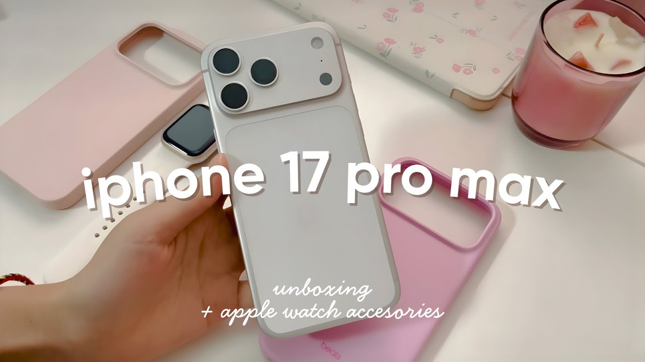 iphone 17 pro max (silver 1TB) 🧸🌸 unboxing + apple watch reset