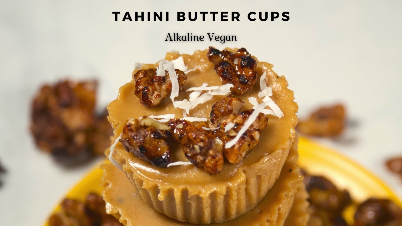 How to Make TAHINI BUTTERCUPS | Alkaline Vegan Tahini Buttercups