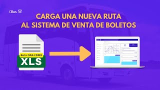 Carga una nueva ruta desde un archivo excel para el sistema de venta de boletos.