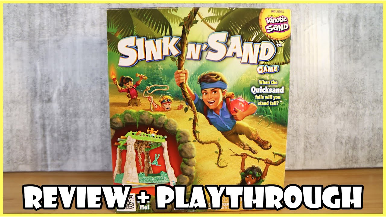 Sink N’ Sand, Board Game with Kinetic Sand, for Kids Ages 4 and up