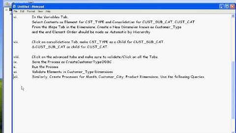 Cognos TM1  Implementing Project   TI Process ODBC   Part 8 of 27