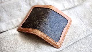 Preserving the memory of a father - built a Louis Vuitton Minimal Wallet  from his 30 year old LV Multiple Wallet : r/Leathercraft