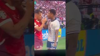 Jude Bellingham Rubs Poor Granit Xhakas Head