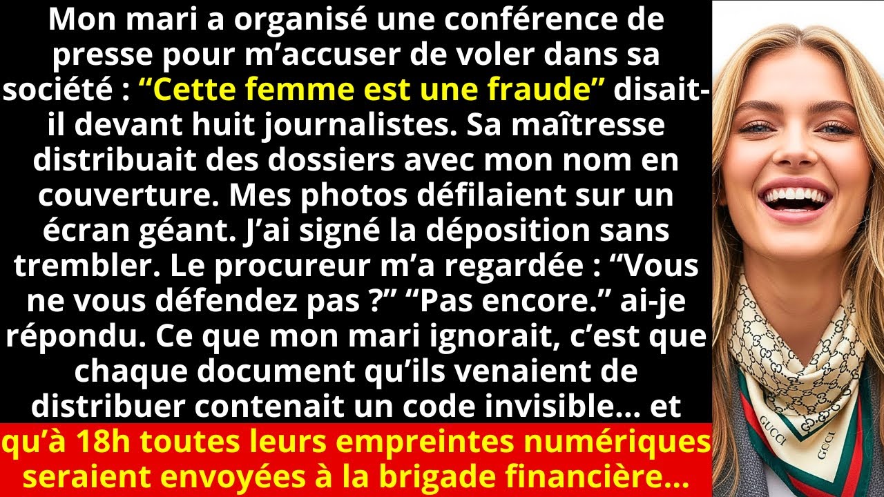 Mon mari a organisé une conférence de presse pour m’accuser de voler dans sa société : “Cette...