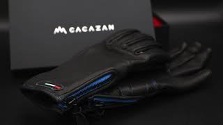 究極の使い心地、高級鹿革バイクグローブ。CACAZAN×YU （ブルー 