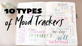 10 TYPES OF MOOD TRACKERS | Bullet Journaling for Mental Health screenshot 5