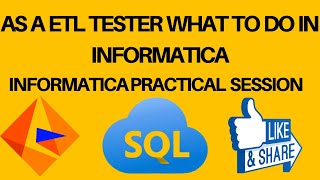 As ETL Tester What To Do in Informatica | Informatica Complete Guide for ETL Tester| SQL Oracle screenshot 1