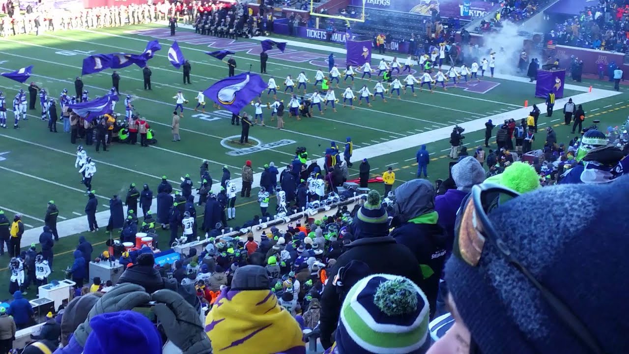Vikings entrace 01/10/2016 Vikings-Seahawks Playoffs