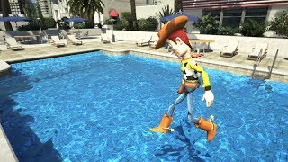 GTA 5 Water Ragdolls WOODY Jumps/Fails ep.2 (Euphoria Physics Funny | Moments)