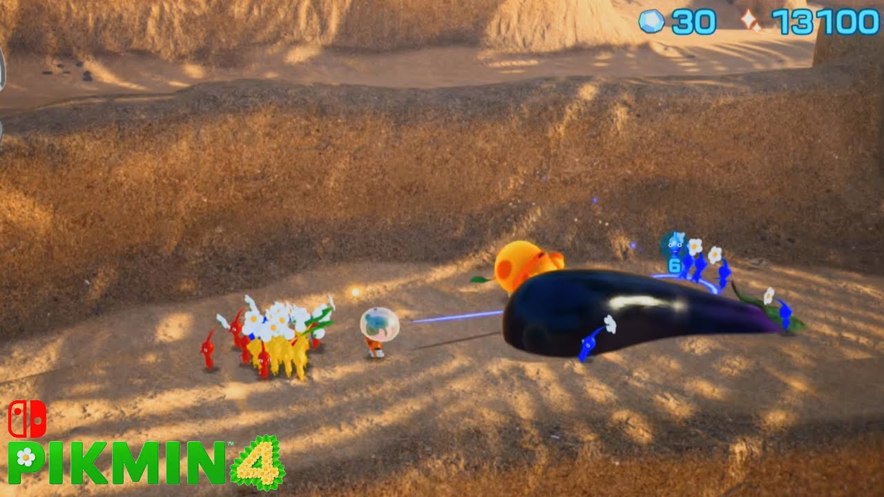 Pikmin 4 - How to find Hidden Treasure Eggplant! Shell & Saturn Logo! - Serene Shores