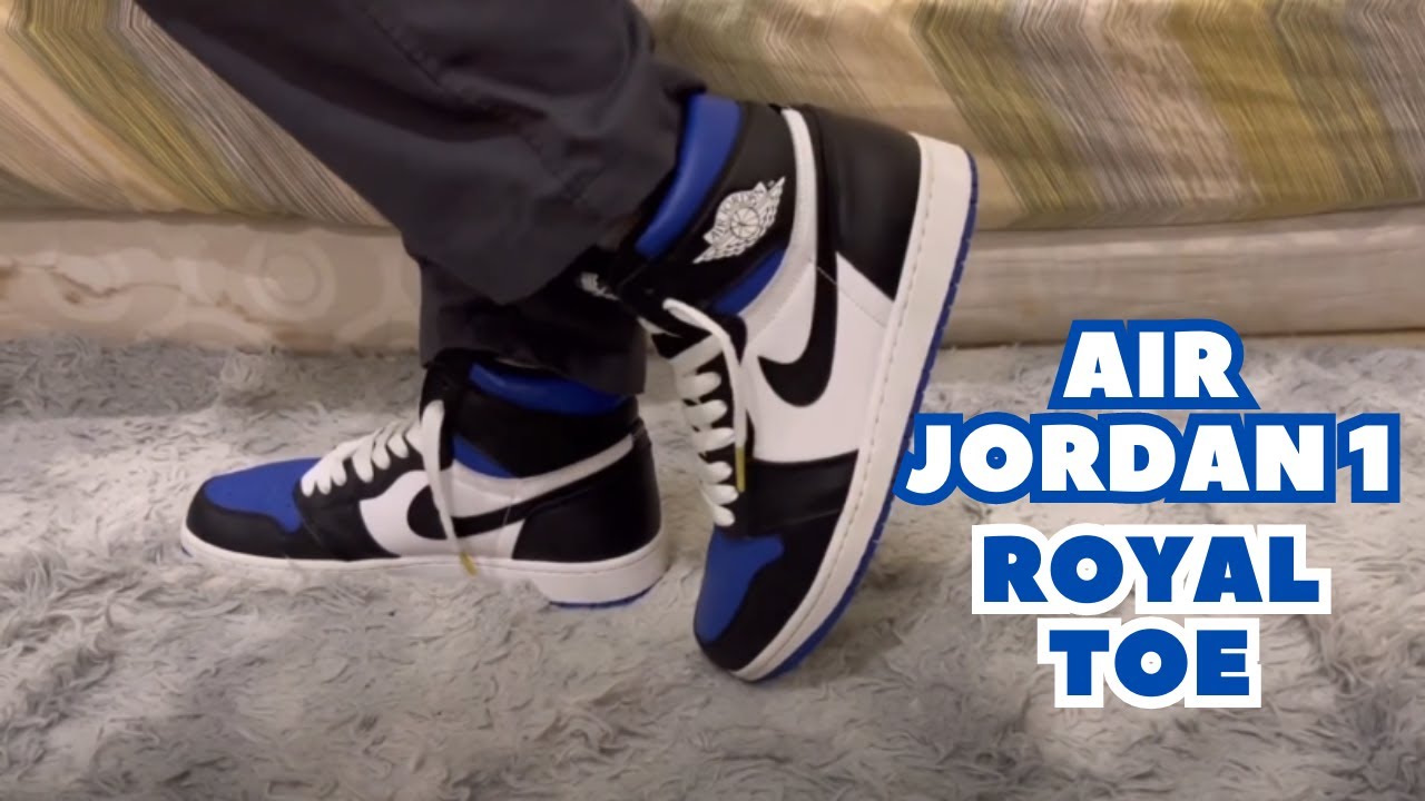 UNBOXING JORDAN 1 RETRO HIGH ROYAL TOE (2020) + ON FEET