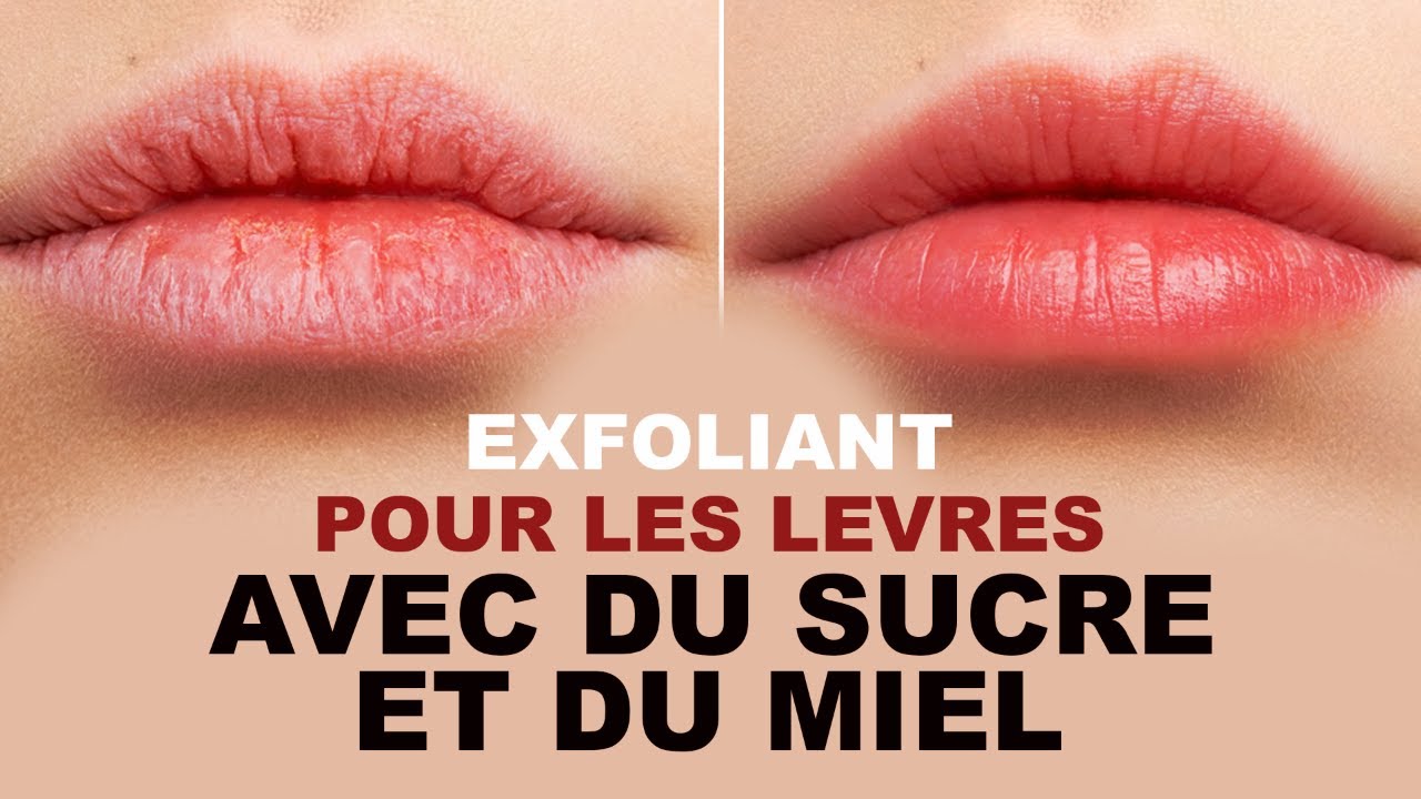 EXFOLIANT POUR LES LEVRES AVEC DU SUCRE ET DU MIEL - YouTube