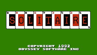 Solitaire (NES) Gameplay