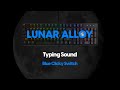 Pulsar Gaming Gears ® Lunar Alloy RGB Mechanical Gaming Keyboard - Blue Clicky Switch Typing Sound