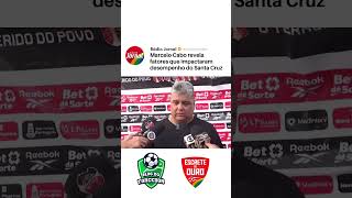 Treinador do SANTA CRUZ revela detalhes que impactaram no empate contra o Maguary