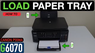 Canon PIXMA G6070 Paper Tray, Loading Video.