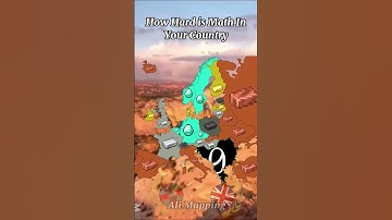 How Hard is Math In Your Country #countries #europe #map #countrys #mapping #mapper