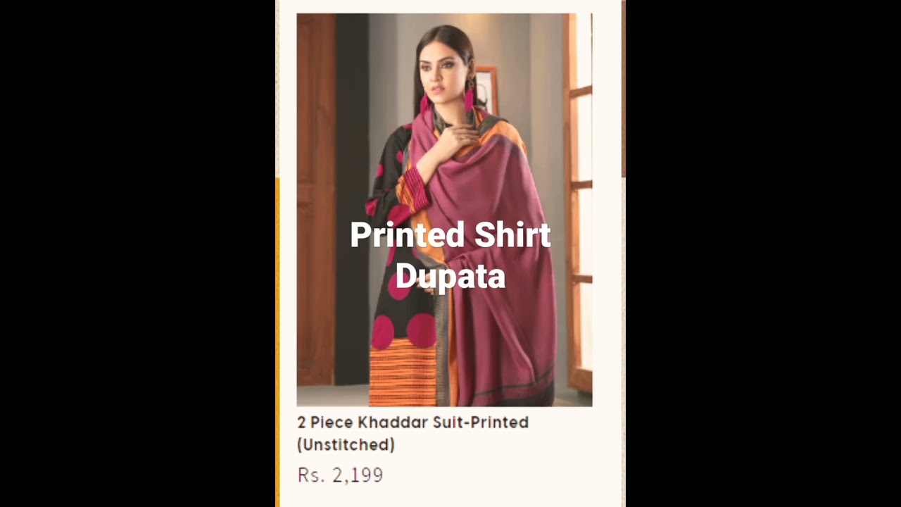 LimeLight Winter Unstitched Shirt dupata