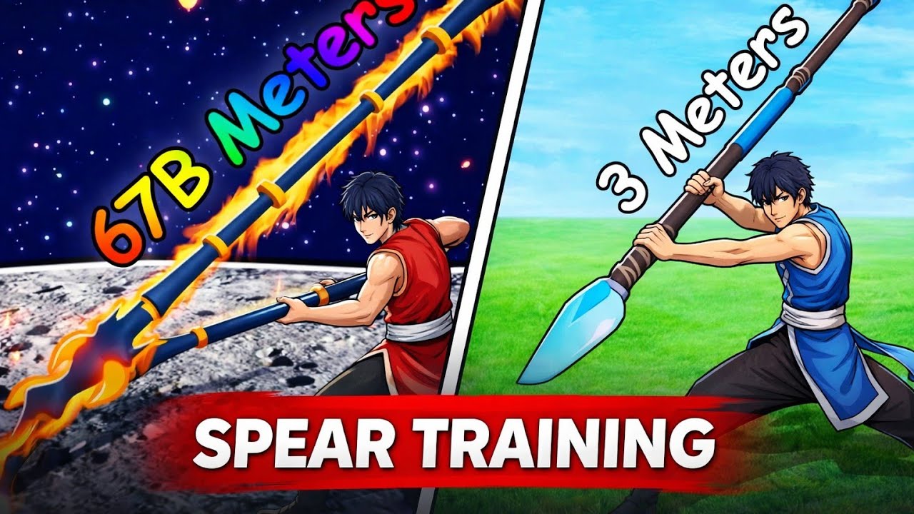 This Spear Training Is INSANE😮🥶 IN ROBLOX 