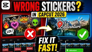 Wrong Stickers in CapCut 2026? Fix It Fast (2 Min Guide)