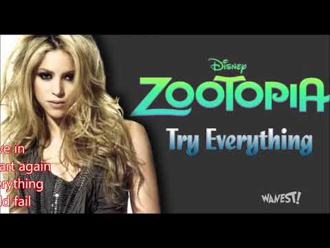 Shakira - Try Everything [Lyrics]