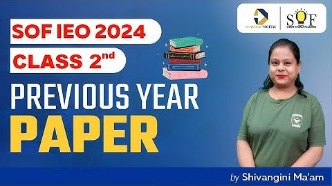 English Olympiad Class 2 | SOF IEO 2024| Previous Year Paper 2023