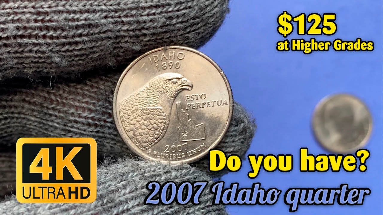 Квартал Айдахо 2007 года с очаровательным дизайном — 125 долларов в высших классах