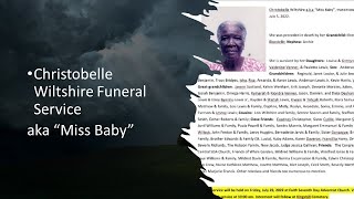 Christobelle Wiltshire Funeral Service 7 29 22