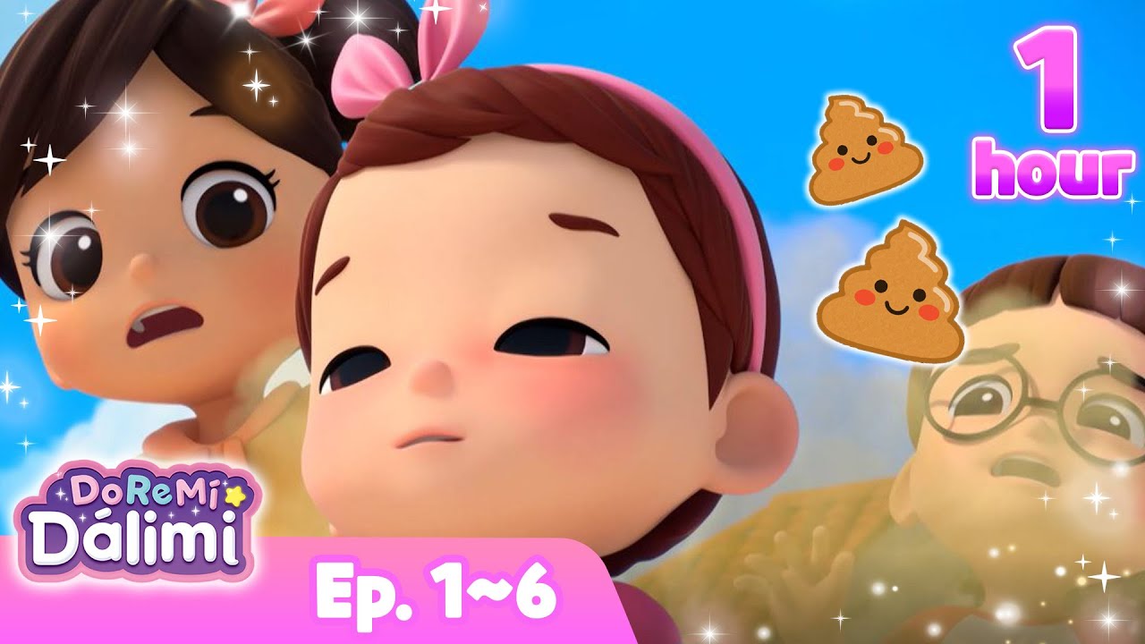 Dalimi Especial 1 Hora💩💨 Canciones🎹Dibujos Animados🎶 DoReMi Dálimi🌜