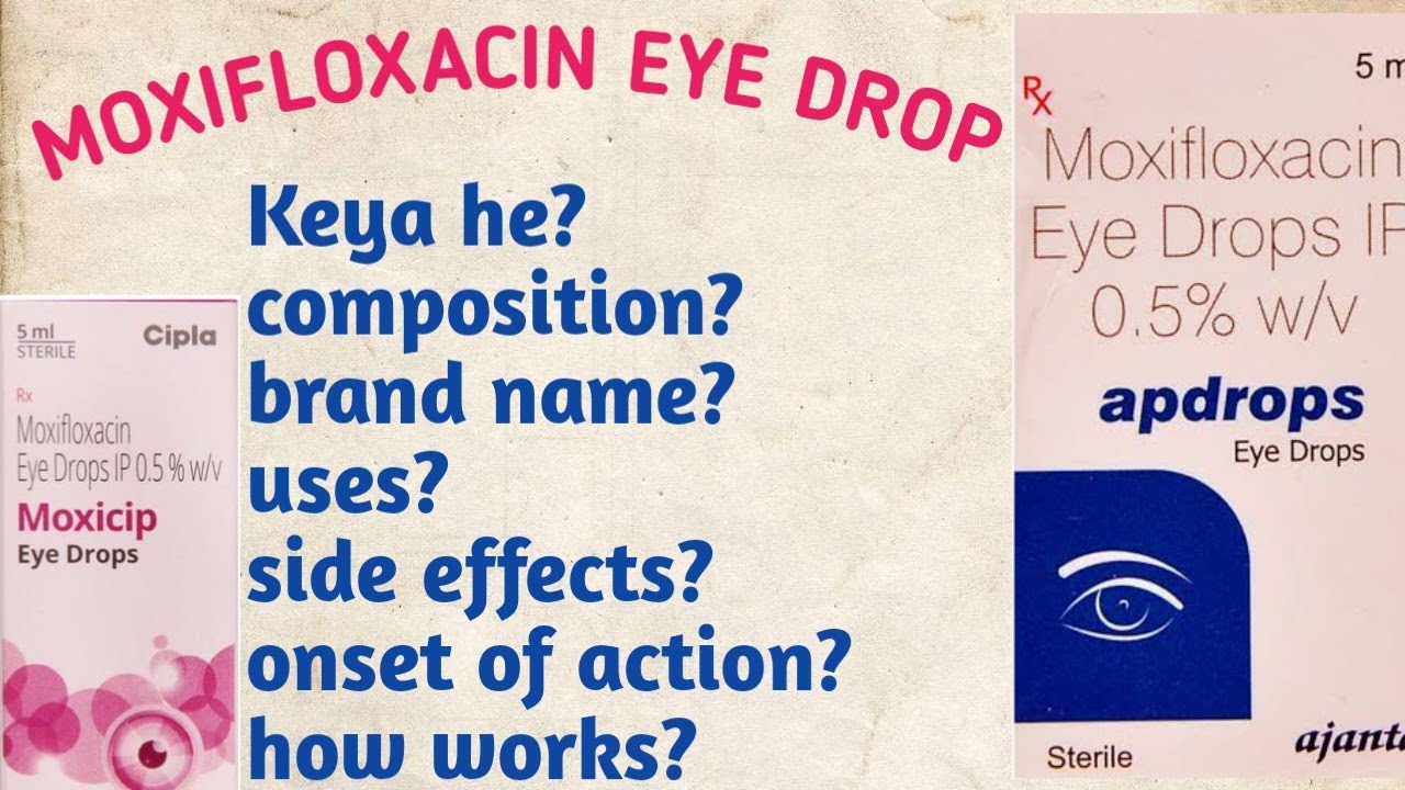 Moxifloxacin eye drop moxifloxacin eye drops uses Hindi moxicip