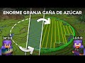 Haciendo Una Granja de Caña de Azúcar Más Grande de Lo Necesario en Minecraft