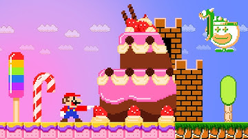 What If Every Seed Makes Mario Touches Turns Everything into CAKE | ADN MARIO GAME