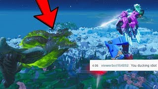 i triggered my Fortnite Live Stream during the Mecha Robot VS Giant Monster LIVE EVENT...