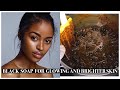 HOW TO MAKE BLACK SOAP FOR GLOWING SKIN || BLACK SOAP FOR DARK AND LIGHT SKIN || CARAMEL BLACK SOAP